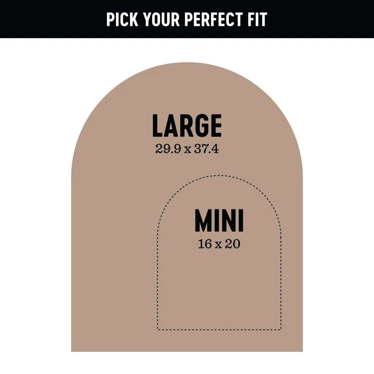 Maple Magnetic Arch Wall Decal - MINI The Type Set Co. Lil Tulips