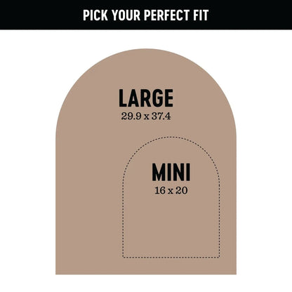 Maple Magnetic Arch Wall Decal - MINI The Type Set Co. Lil Tulips