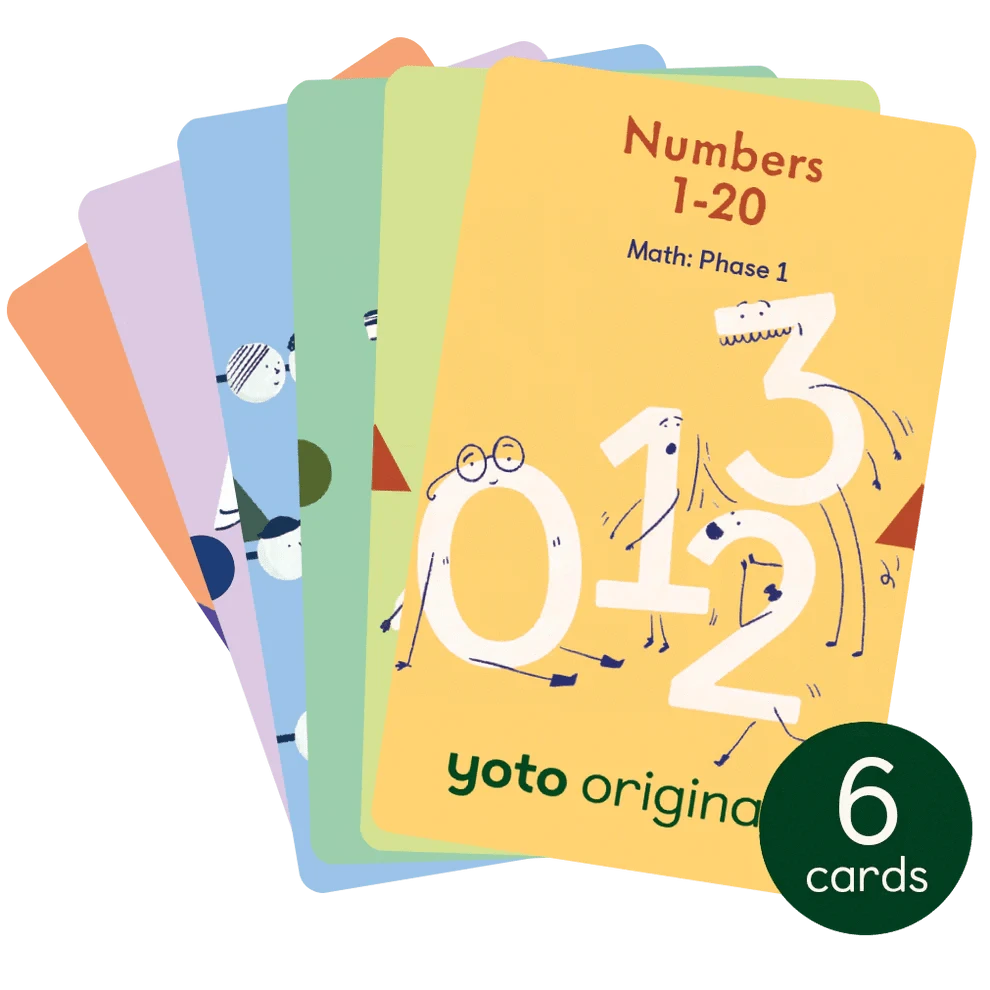 Math Phase 1 - 6 Audiobook Cards Yoto Lil Tulips