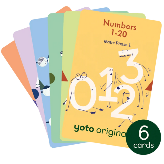 Math Phase 1 - 6 Audiobook Cards Yoto Lil Tulips