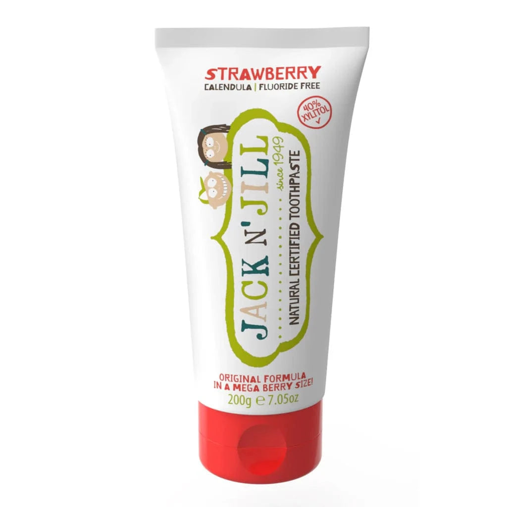 Mega Size Strawberry Natural Toothpaste Jack n' Jill Lil Tulips
