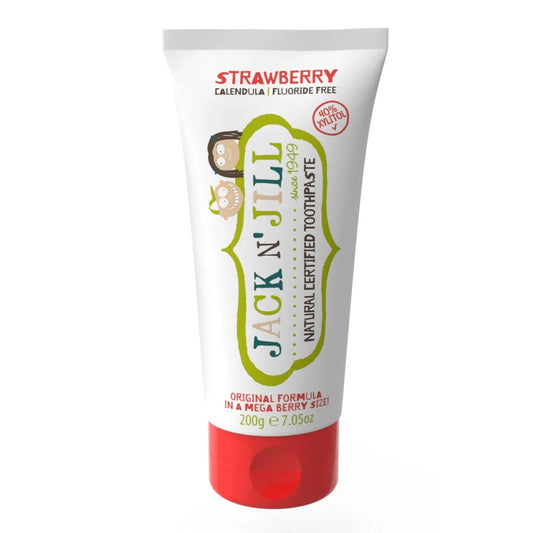 Mega Size Strawberry Natural Toothpaste Jack n' Jill Lil Tulips