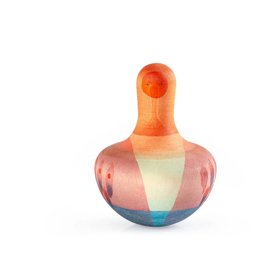 Mellow Orange Bird Rocking Toy Grapat Lil Tulips