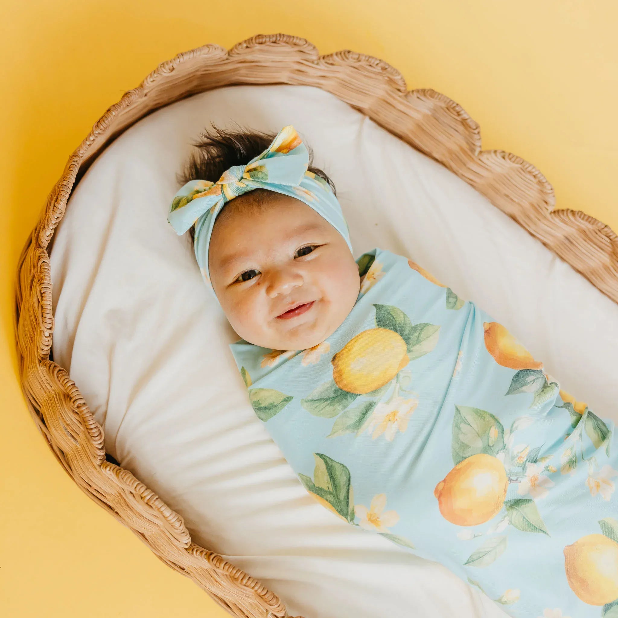 Melody Knit Swaddle Blanket Copper Pearl Lil Tulips