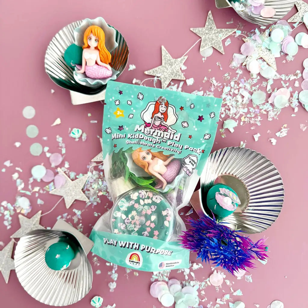 Mermaid Mini Play Pack - 2 oz. Earth Grown KidDoughs Lil Tulips