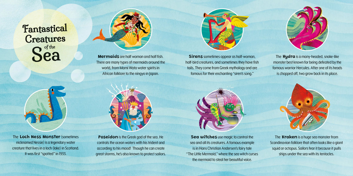 Mermaids and Other Creatures of the Sea Board Book Barefoot Books Lil Tulips