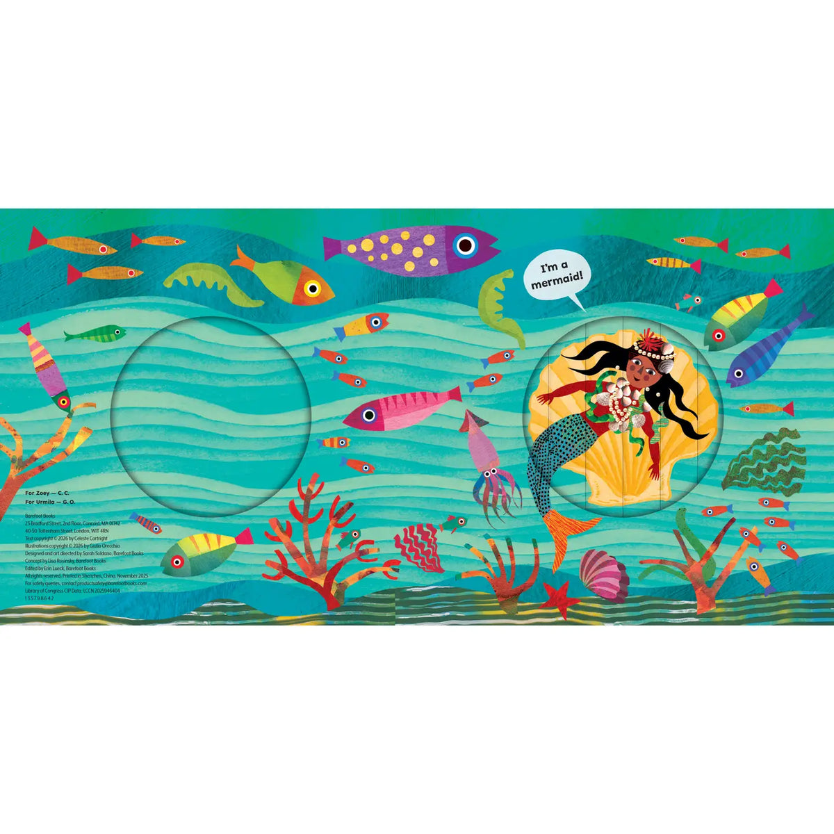 Mermaids and Other Creatures of the Sea Board Book Barefoot Books Lil Tulips