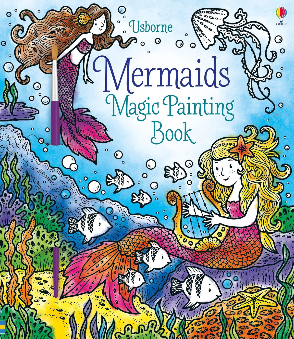 Mermaids Magic Painting Book — Usborne book cover