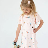 Mermaids Small Ribbed Pocket Dress Brave Little Ones Lil Tulips