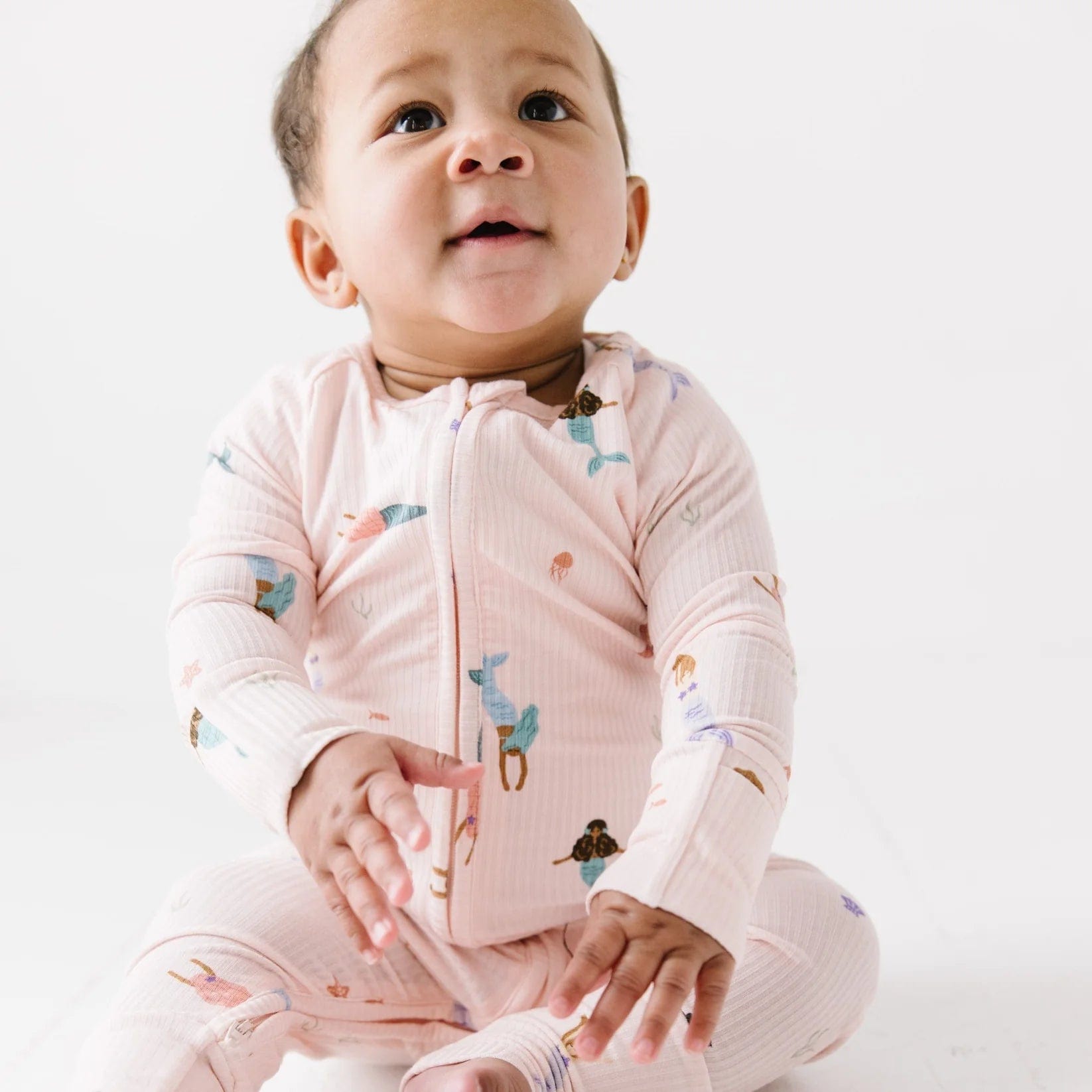 Mermaids Small Ribbed Zip Romper Brave Little Ones Lil Tulips