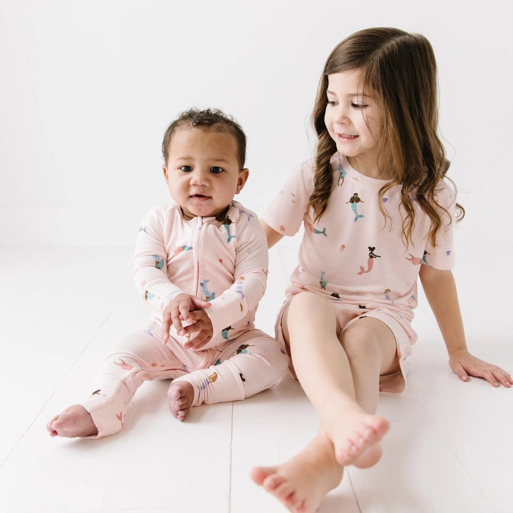 Mermaids Small Ribbed Zip Romper Brave Little Ones Lil Tulips