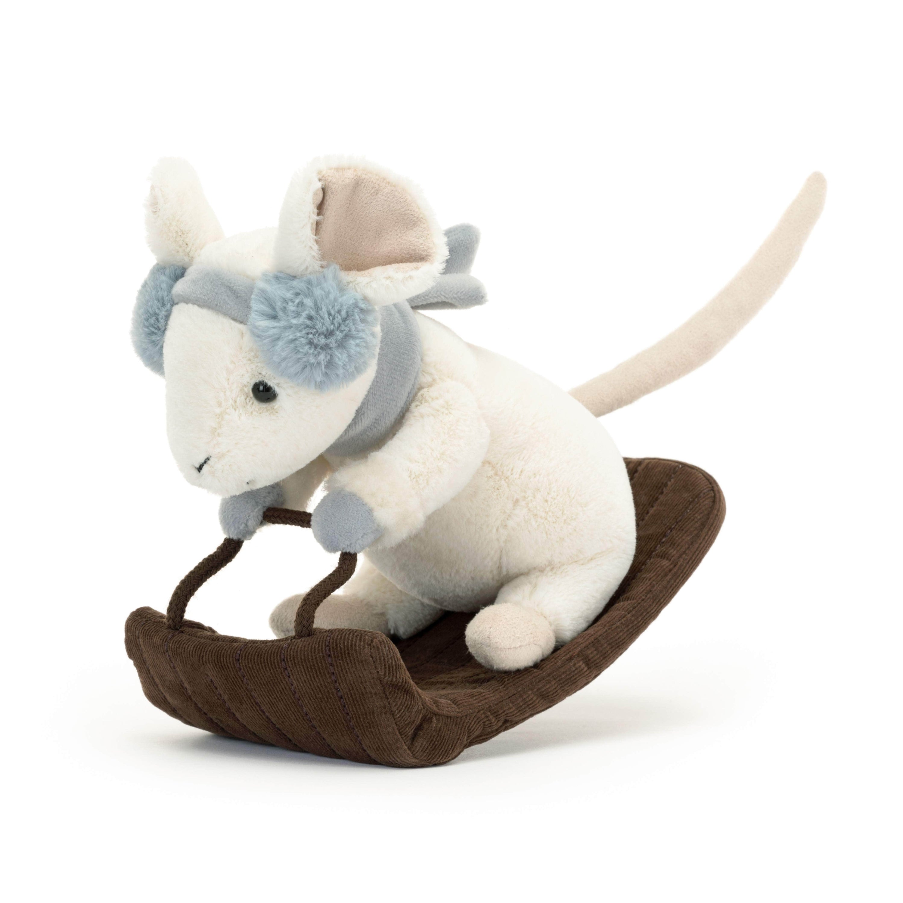Merry Mouse Sleighing JellyCat Stuffed Animals Lil Tulips