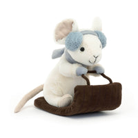 Merry Mouse Sleighing JellyCat Stuffed Animals Lil Tulips