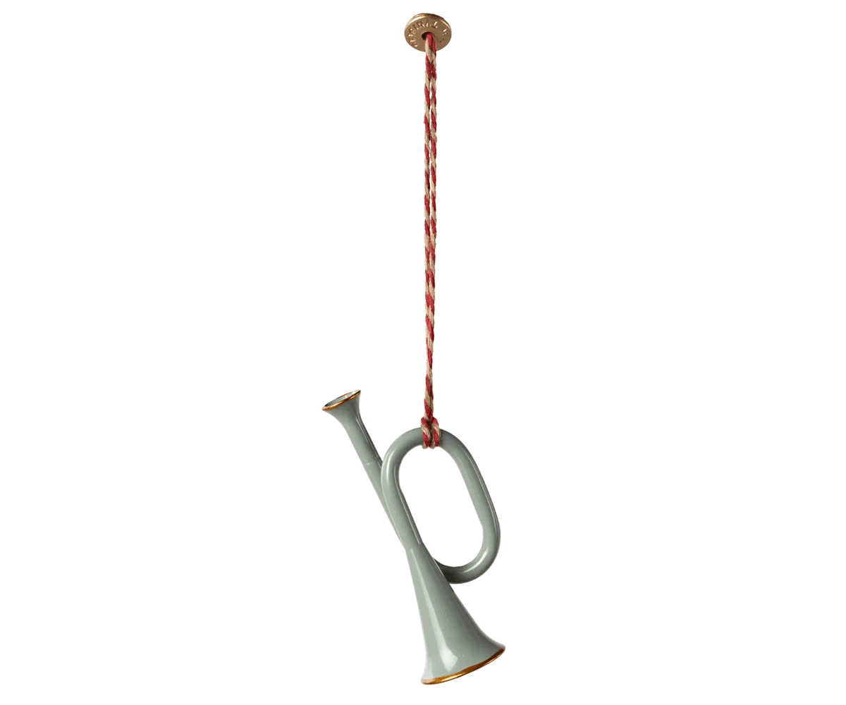 Metal ornament, Trumpet - Mint Maileg Final Sale Lil Tulips
