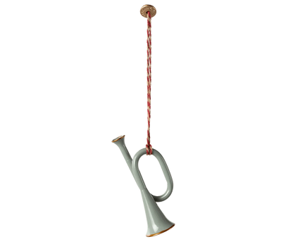 Metal ornament, Trumpet - Mint Maileg Final Sale Lil Tulips
