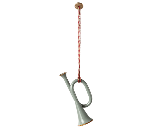 Metal ornament, Trumpet - Mint Maileg Final Sale Lil Tulips