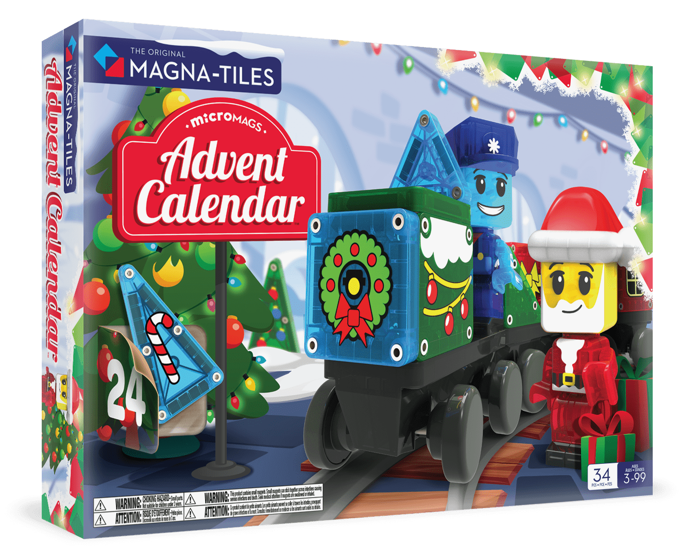 MicroMAGS Advent Calendar Magna-Tiles Lil Tulips