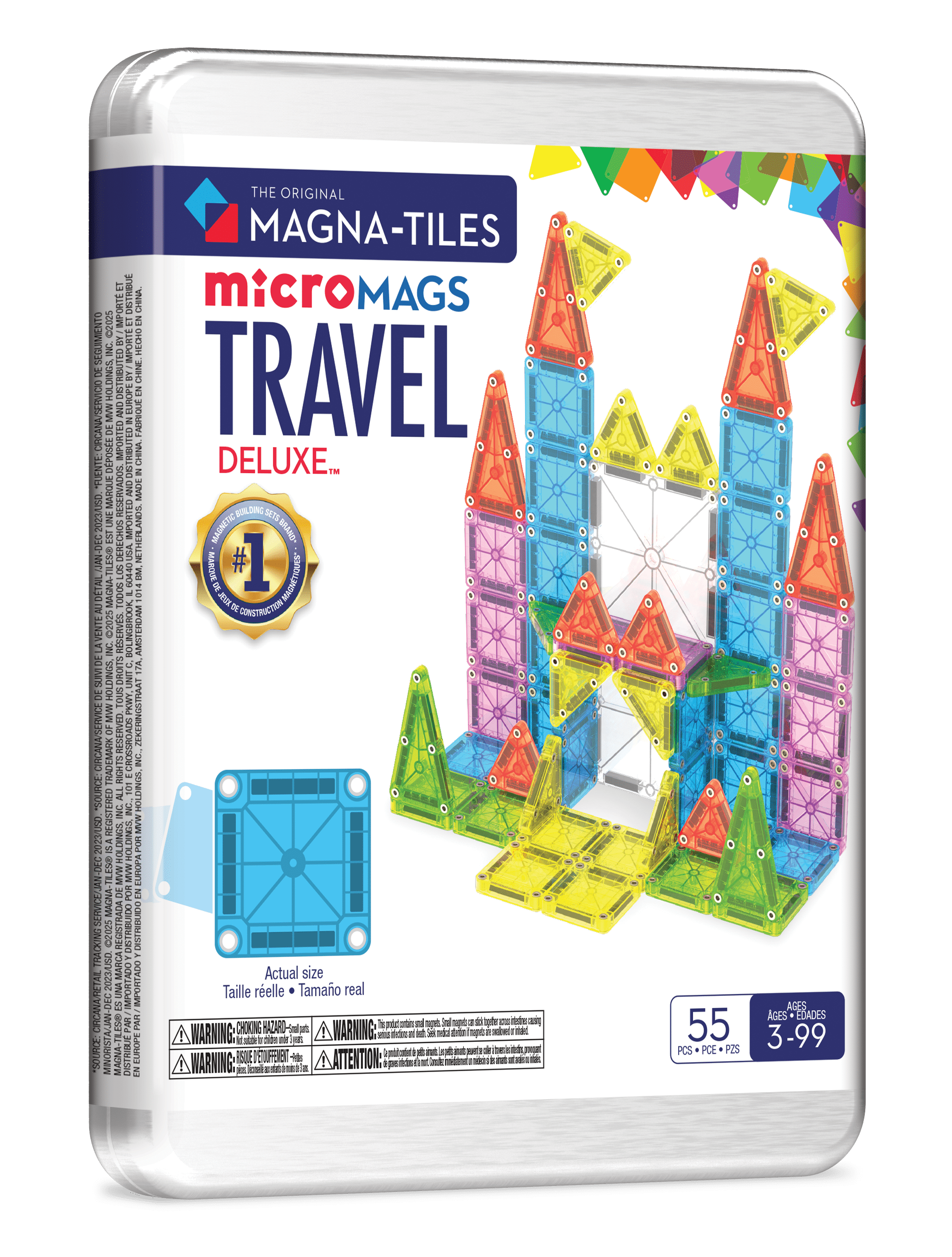 MicroMAGS Travel Deluxe Magna-Tiles Lil Tulips