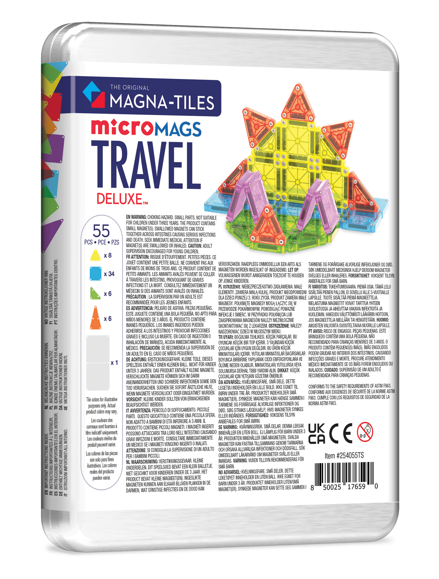 MicroMAGS Travel Deluxe Magna-Tiles Lil Tulips