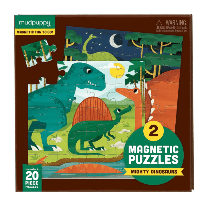 Mighty Dinosaurs Magnetic Puzzle Chronicle Books Lil Tulips