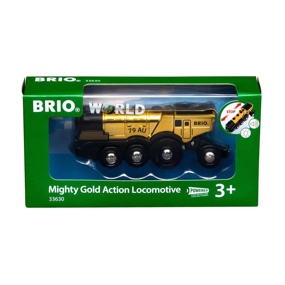 Mighty Gold Action Locomotive Brio Model Trains & Train Sets Lil Tulips