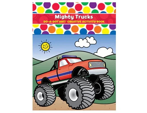 Mighty Trucks Activity Book Do a Dot Art Lil Tulips