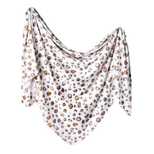 Millie Knit Swaddle Blanket Copper Pearl Lil Tulips