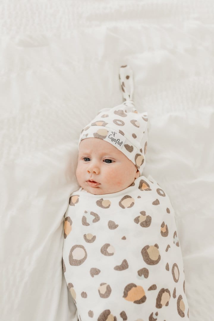 Millie Knit Swaddle Blanket Copper Pearl Lil Tulips
