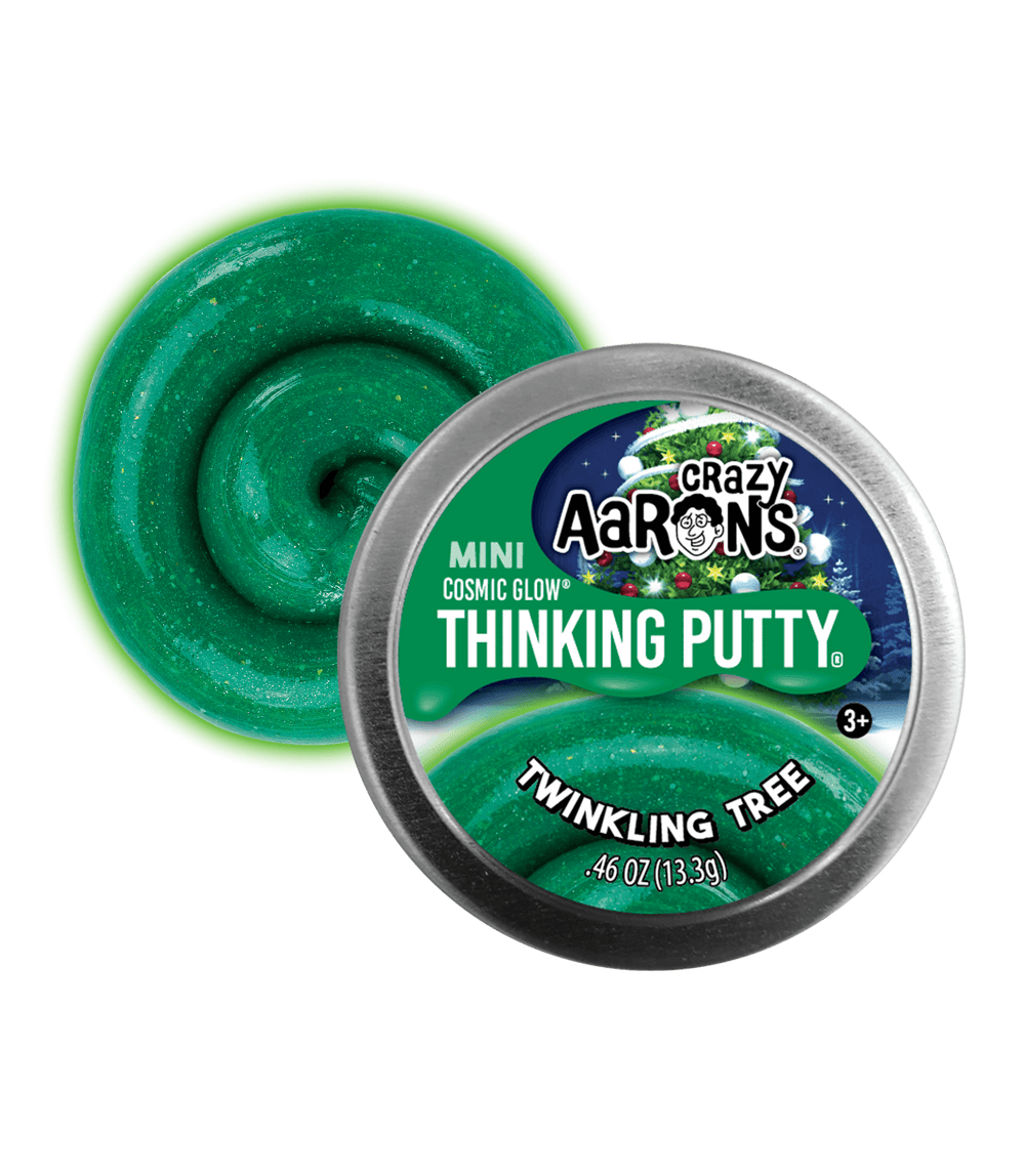 Mini 2" Twinkling Tree Putty Crazy Aaron's Putty World Lil Tulips