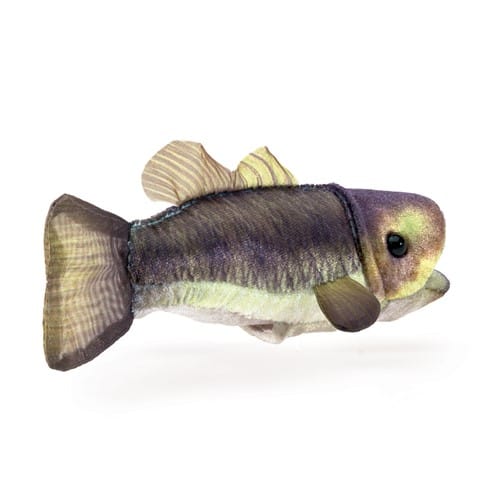 Mini Bass, Largemouth Finger Puppet Folkmanis Puppets Lil Tulips