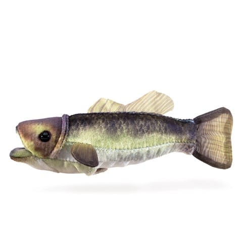 Mini Bass, Largemouth Finger Puppet Folkmanis Puppets Lil Tulips