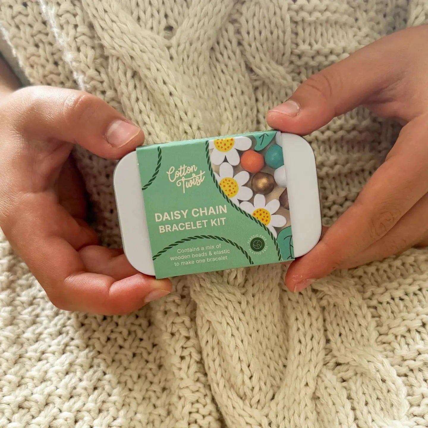 Mini Daisy Chain Bracelet Gift Kit Cotton Twist Lil Tulips
