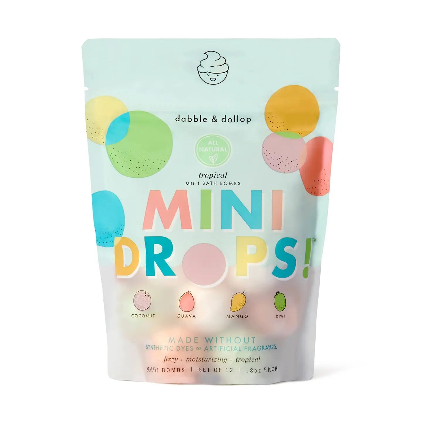 Mini Drops® Bath Bombs - Tropical Dabble & Dollop Lil Tulips
