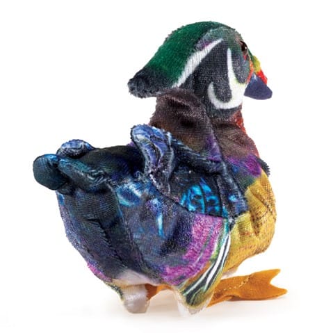 Mini Duck, Wood Finger Puppet Folkmanis Puppets Lil Tulips