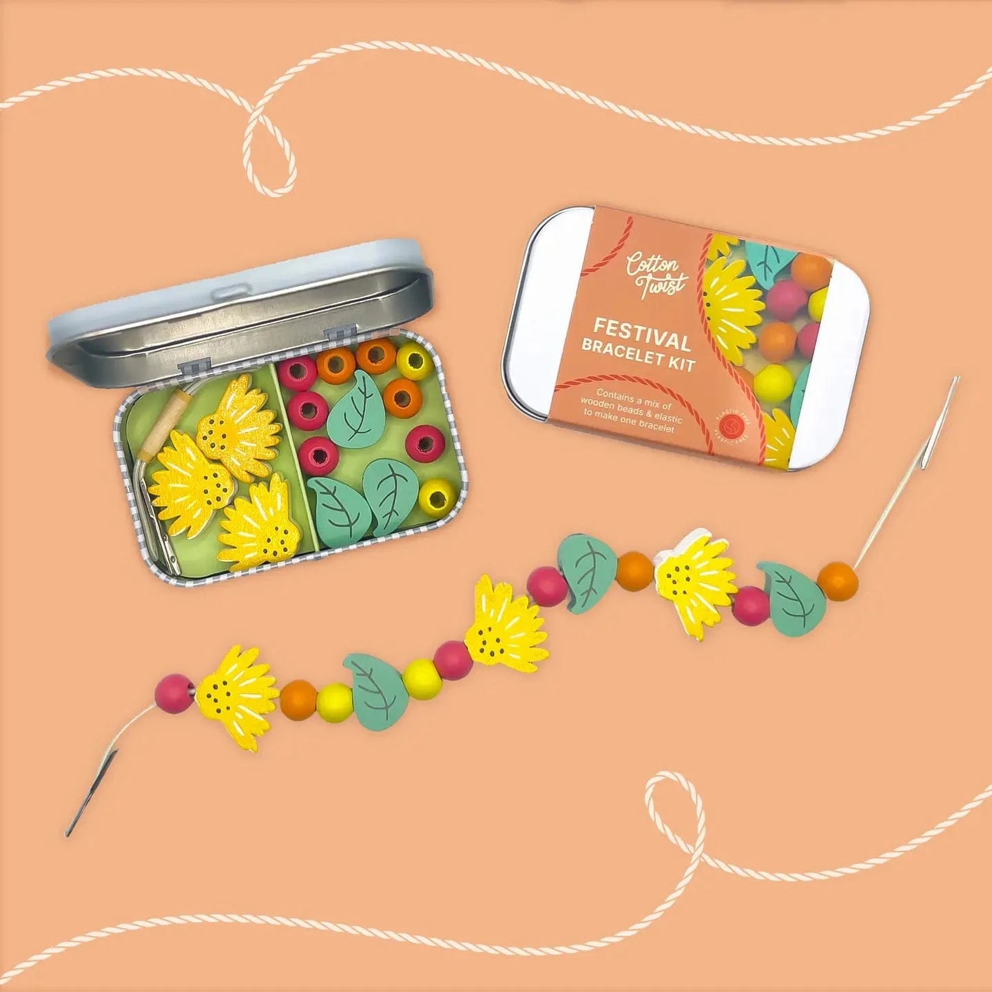Mini Festival Bracelet Gift Kit Cotton Twist Lil Tulips