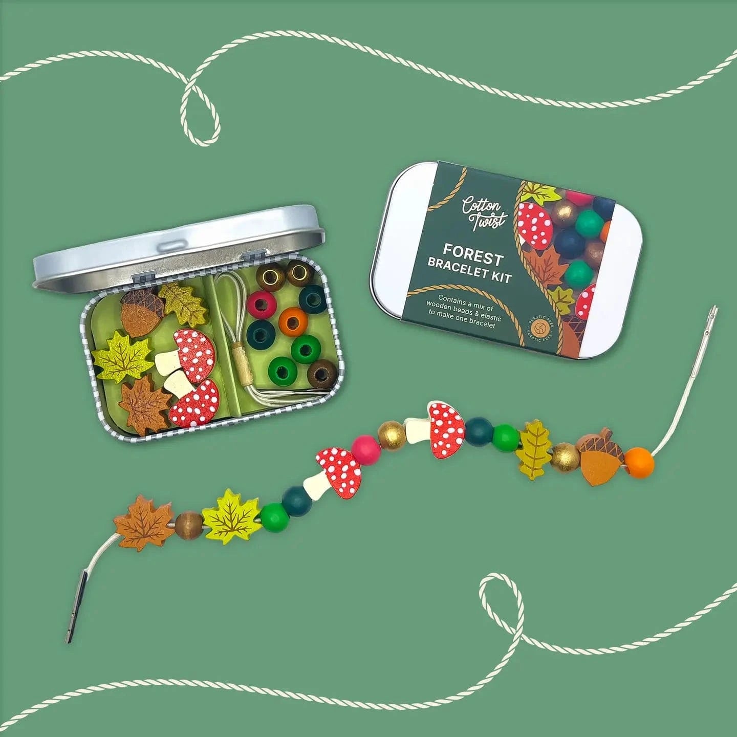 MINI Forest Bracelet Gift Kit Cotton Twist Lil Tulips