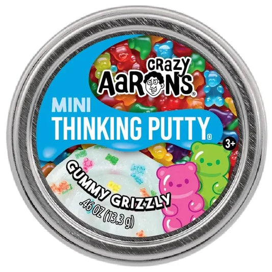 Mini Gummy Grizzly - 2" Thinking Putty Tin Crazy Aaron's Putty World Lil Tulips