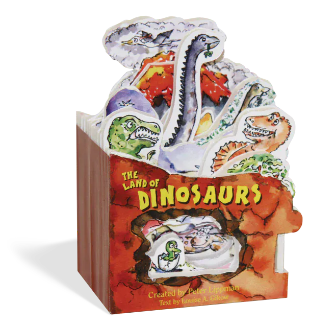 Mini House: the Land of Dinosaurs Book Hachette Lil Tulips