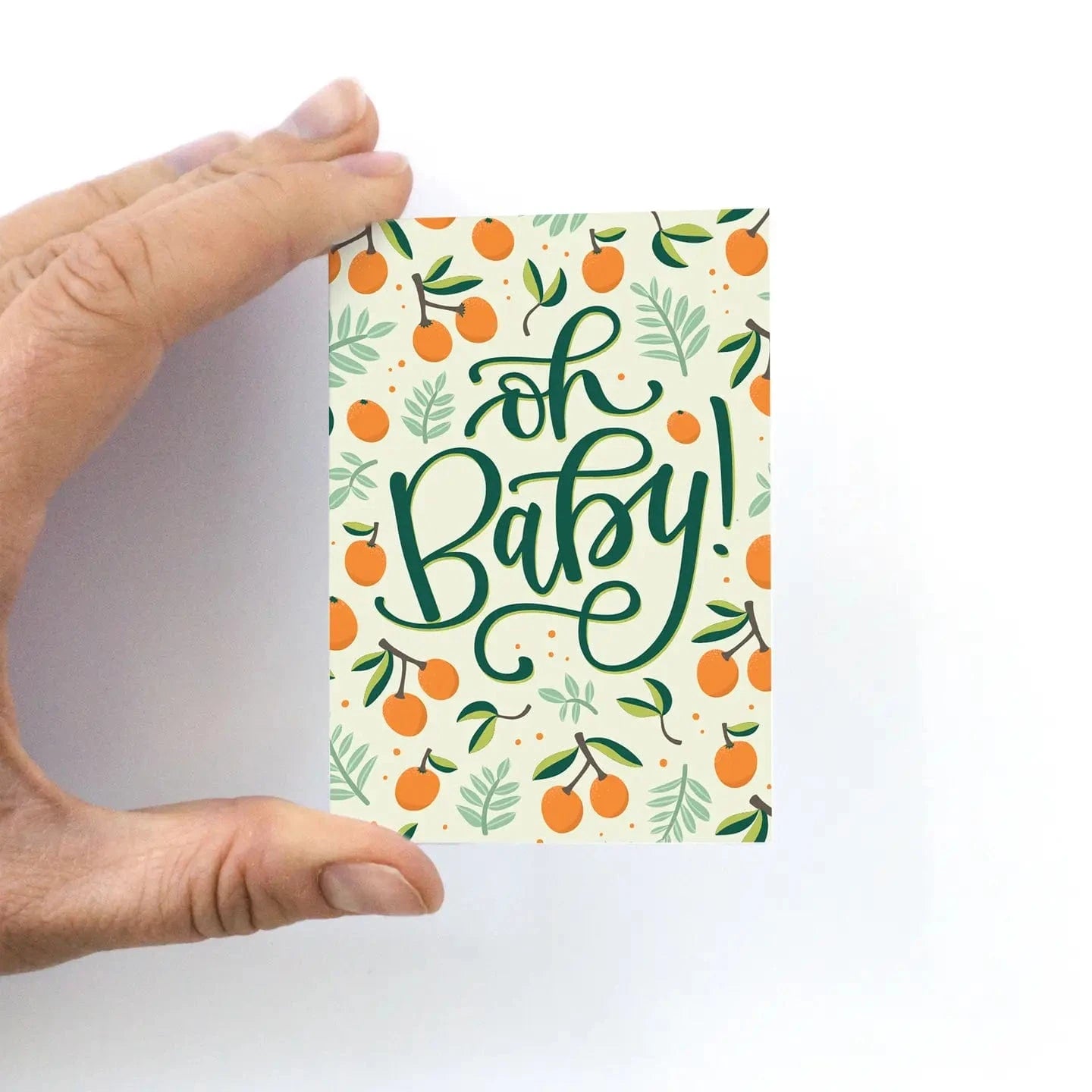 MINI Oh Baby- Oranges Greeting Card Pedaller Designs Lil Tulips