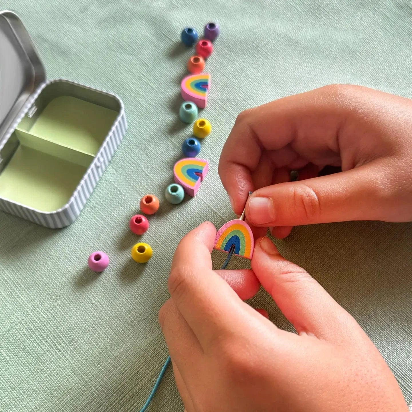 Mini Rainbow Bracelet Gift Kit Cotton Twist Lil Tulips