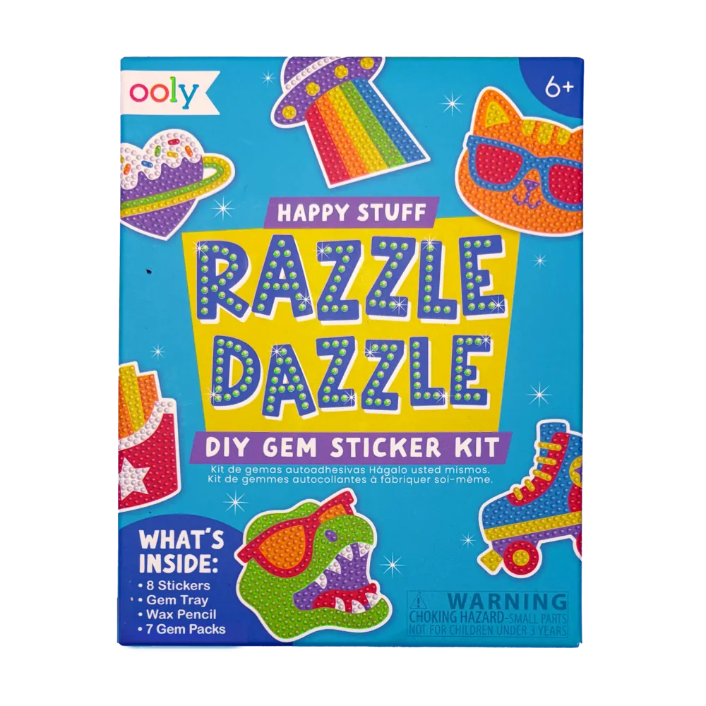 Mini Razzle Dazzle Diy Gem Sticker Kit - Happy Stuff OOLY Lil Tulips