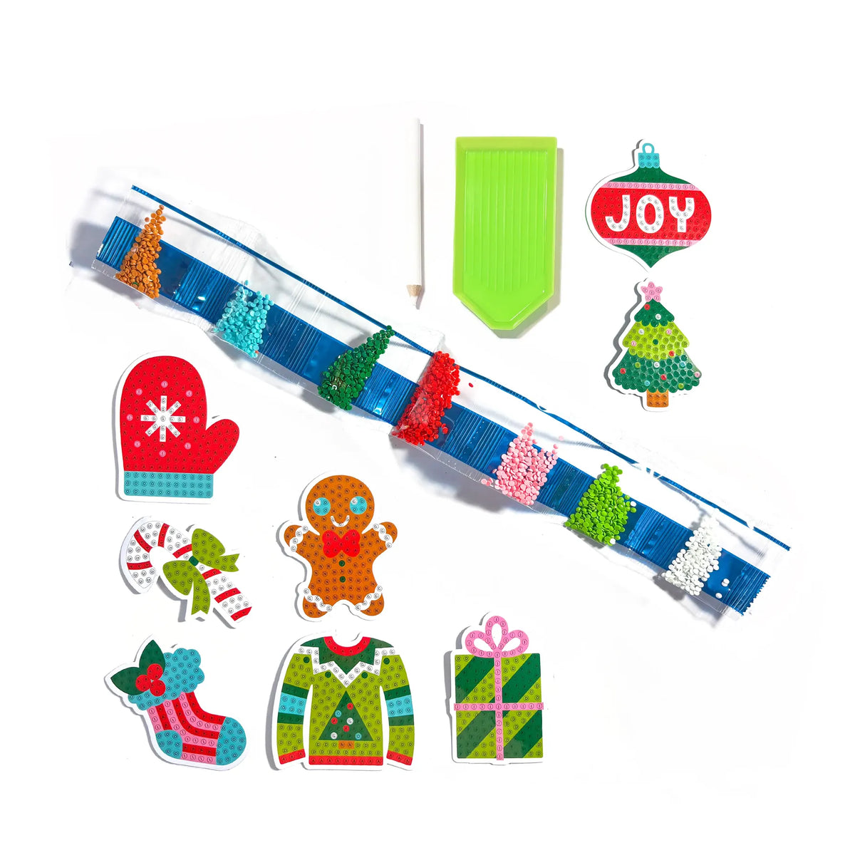 Mini Razzle Dazzle Diy Gem Sticker Kit - Jingle & Joy OOLY Lil Tulips