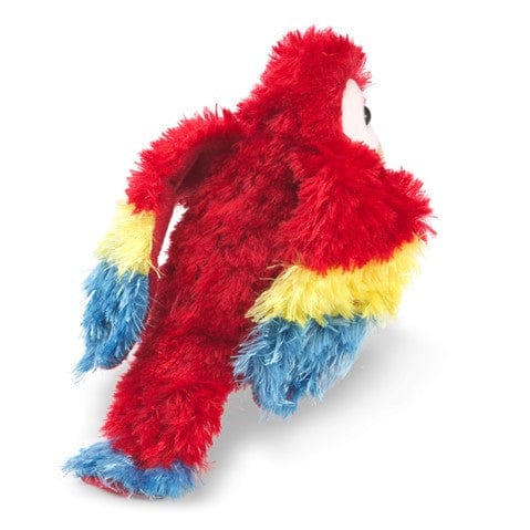 Mini Scarlet Macaw Finger Puppet Folkmanis Puppets Folkmanis Puppets Lil Tulips