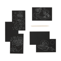 Mini Scratch & Scribble Art Kit: Wacky Universe OOLY Lil Tulips
