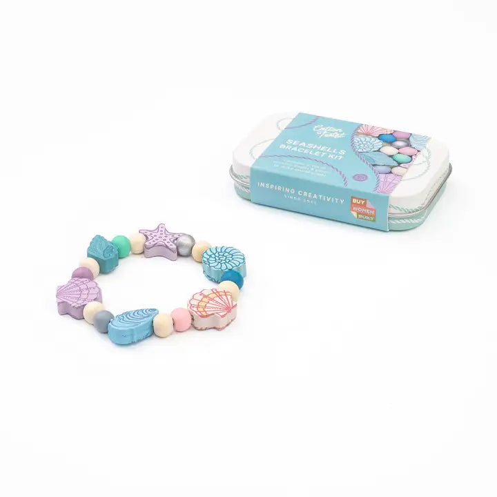 Mini Seashell Bracelet Gift Kit Cotton Twist Lil Tulips