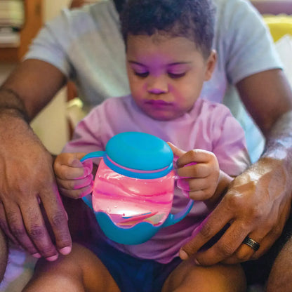 Mini Sensory Jar and Silicone Fun Filler Bundle - Blue Glo Pals Lil Tulips