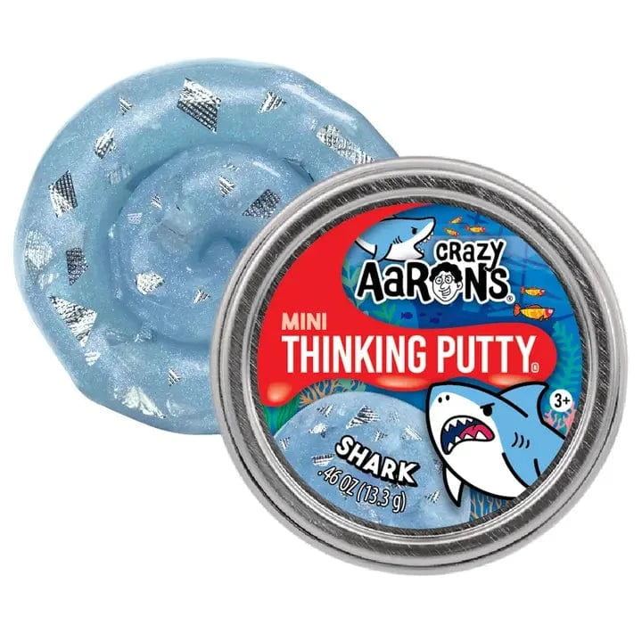 Mini Shark - 2" Thinking Putty Tin Crazy Aaron's Putty World Lil Tulips