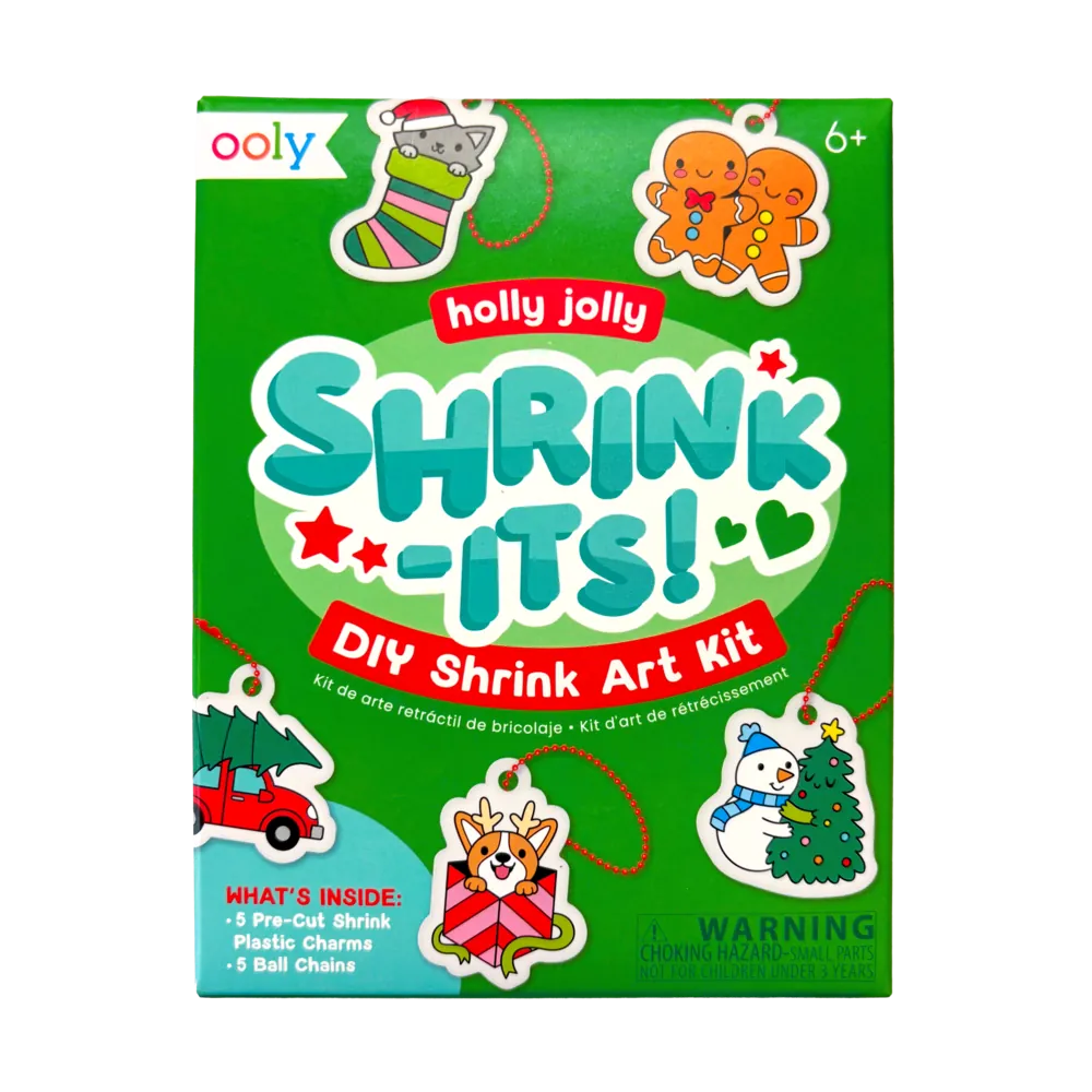 Mini Shrink-Its! Diy Shrink Art Kit - Holly Jolly OOLY Lil Tulips