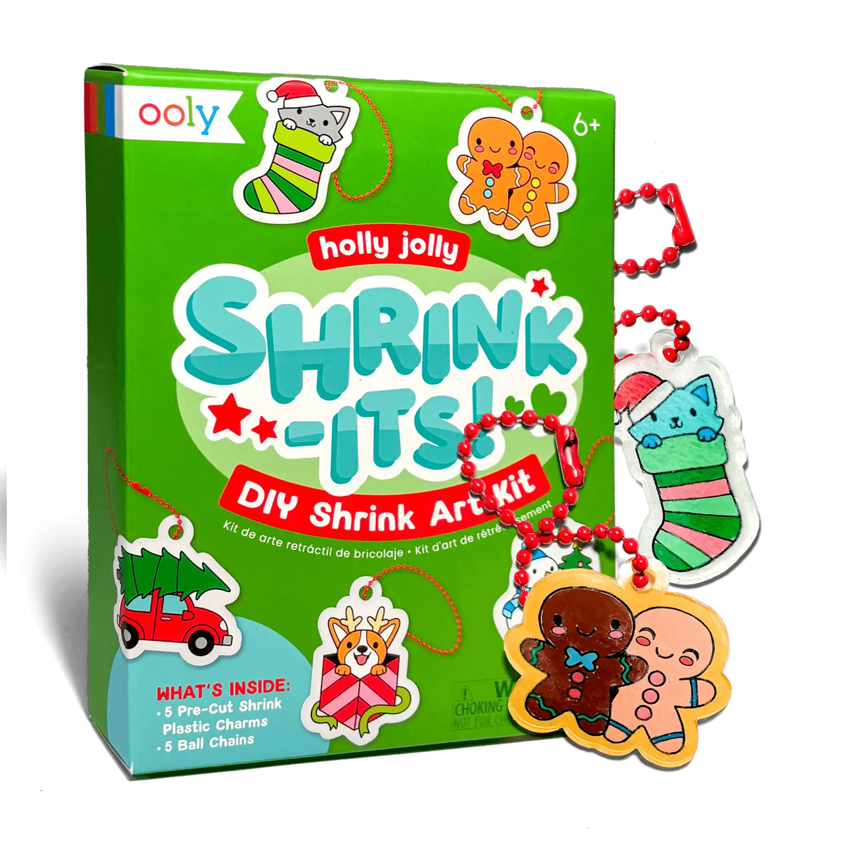 Mini Shrink-Its! Diy Shrink Art Kit - Holly Jolly OOLY Lil Tulips