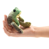 Mini Sitting Frog Finger Puppet Folkmanis Puppets Folkmanis Puppets Lil Tulips